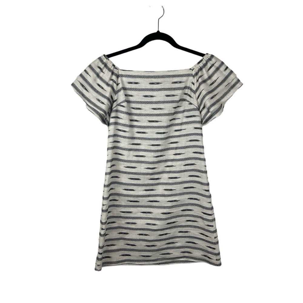 Alice + Olivia Mini Dress Linen Blend Southwest Print